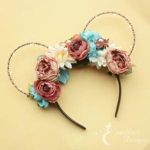 Floral Mater Mouse Ears: Radiator Springs Cars Land Headband
