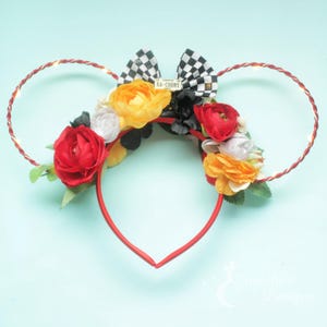 Lightning McQueen Mouse Ears: Floral Cars Inspired Light-Up Ears