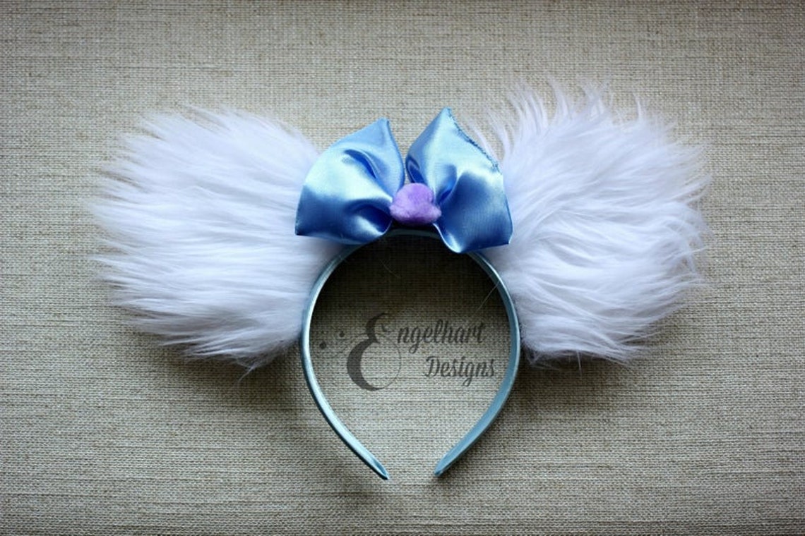 Yeti Orejas disney con arco azul orejas abominables de muñeco Etsy