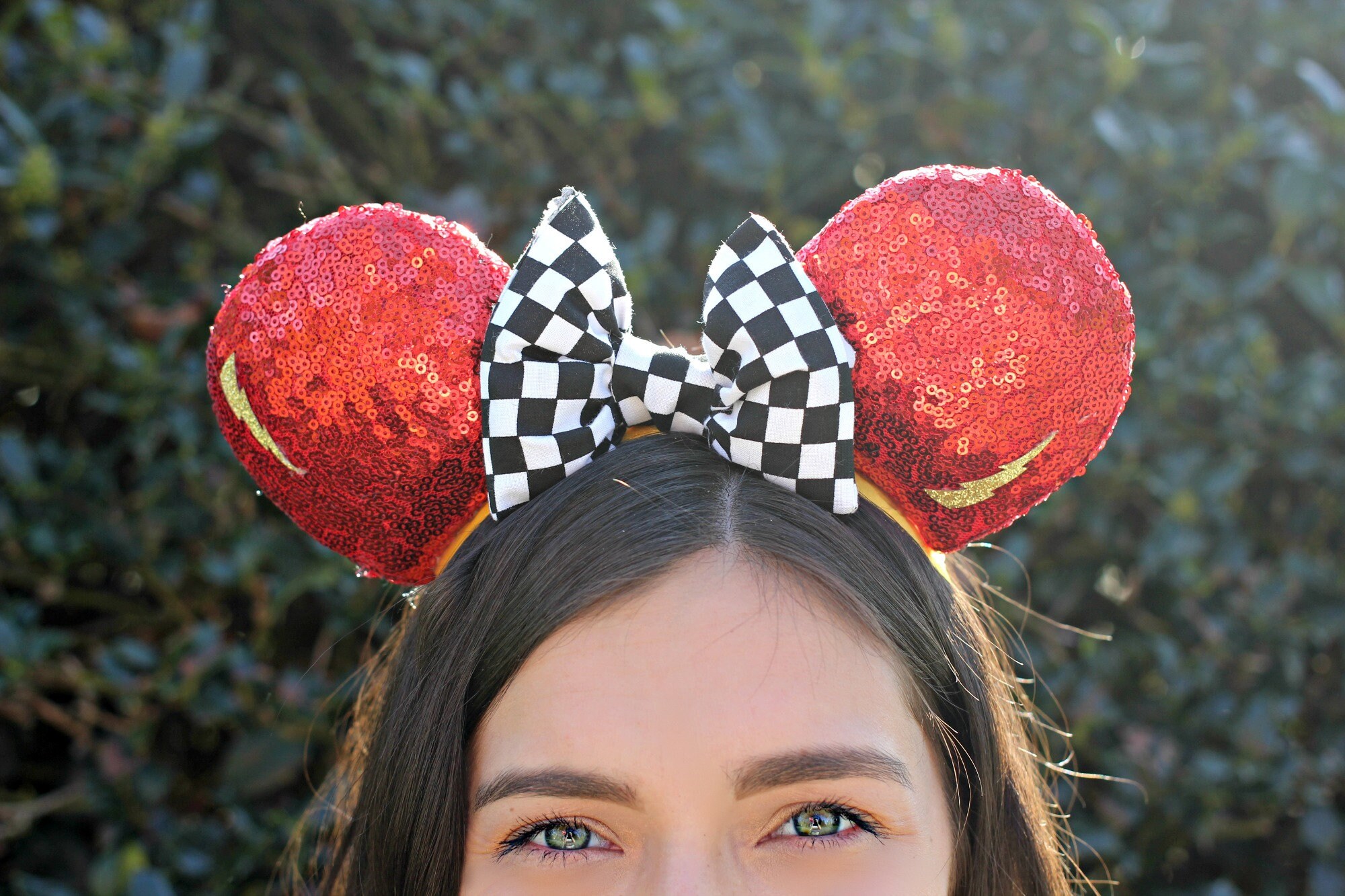 Disney CARS- Sequin Race Car Ear Headband New Cars Ears Headband! Now Available at Cars Land  main image 3