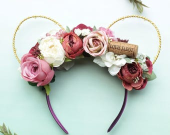 Food and Wine Festival Disney Inspired Floral Wire Ears  display picture 1