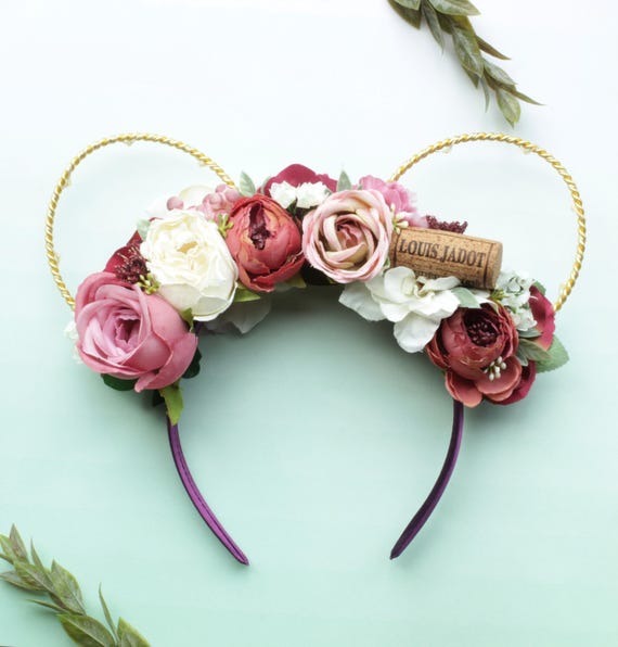 Floral Food and Wine Festival Mouse Ears: Rose Flower Crown  display picture 2