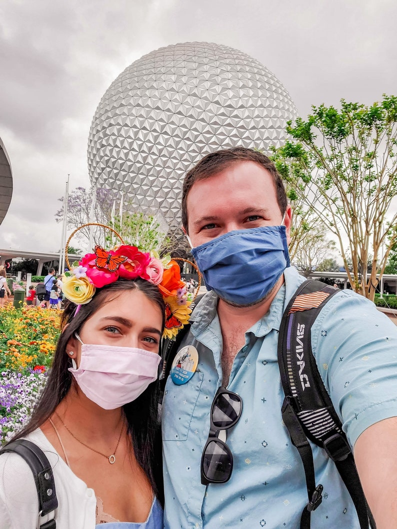 Butterfly Garden Ears Gift for Her Pink Floral Ears with image 7