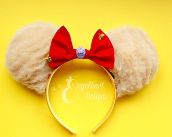 Fuzzy Winnie the Pooh Bear Ears: Hundred Acre Wood Disneyland Headband