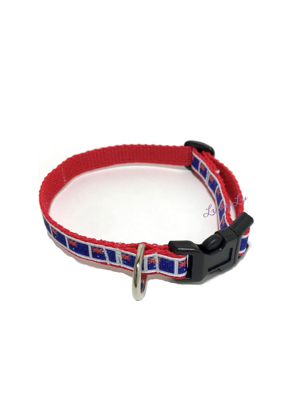 Australian Aussie Flag Dog Collar for Animal Charity Red Etsy