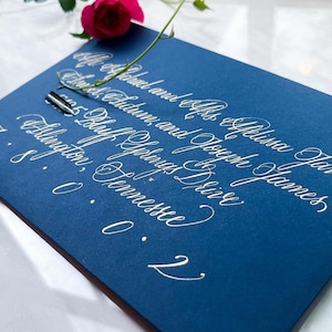 Traditioneel schrift // Aangepaste envelop kalligrafie adressering // voor bruiloft, verloving, aankondiging // Handgeletterde envelop