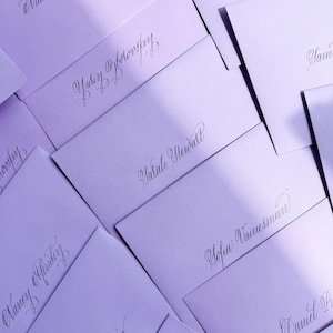 Custom Inner Envelope Calligraphy Addressing // for Wedding, Engagement, Announcement // Hand Lettered Envelope