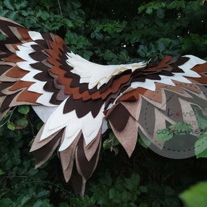 Barn owl costume wings, barn owl cape wings, Halloween barn owl, birthday party owl theme party, owl decoration