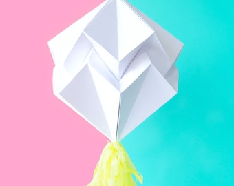 Space Pinata to Design DIY - Pleated Origami Folding Lampion - PartyPinata Birthday Spinata - HANDMADE -