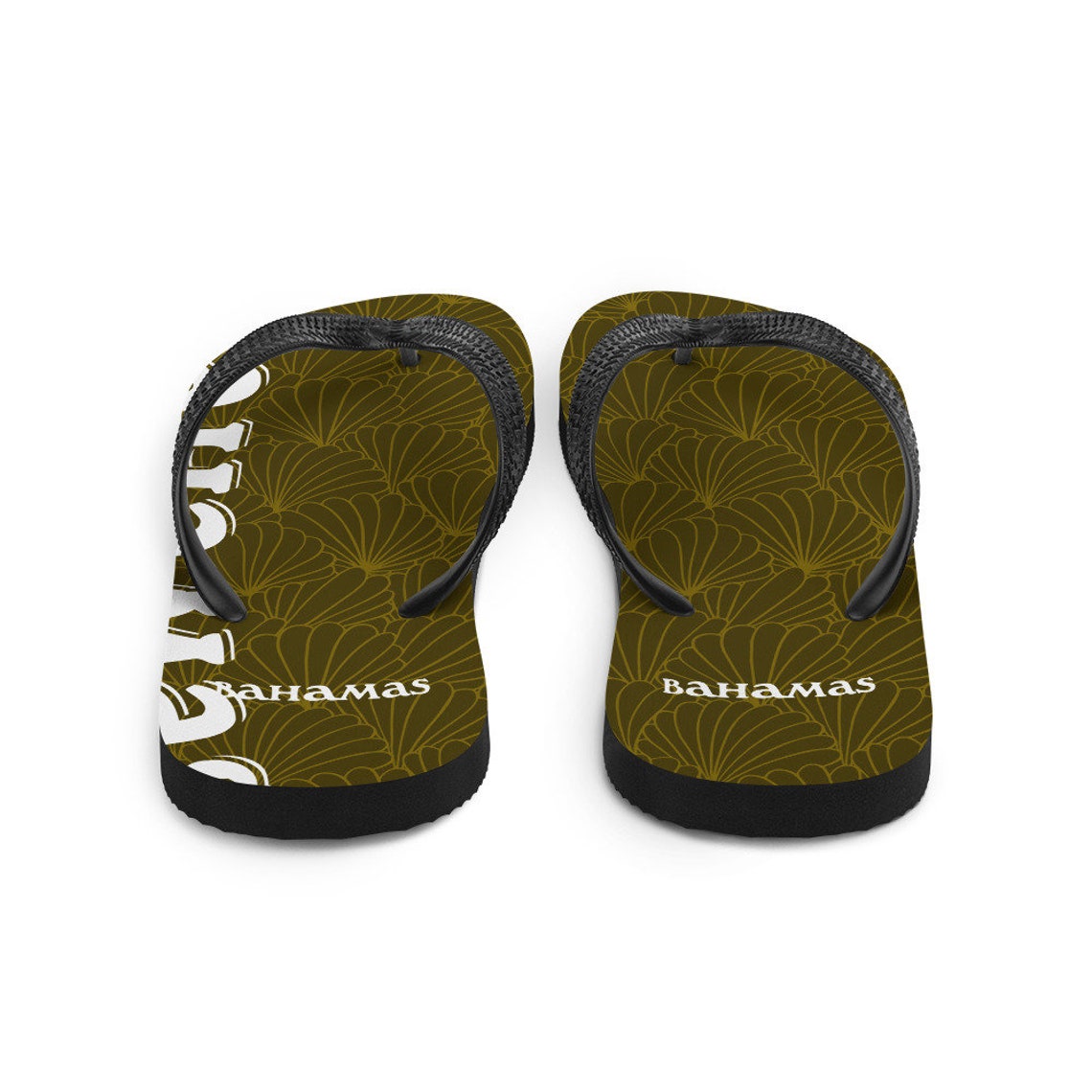 Bahamas Slippers Shell Souvenir Shelling Travel Vacation Etsy UK