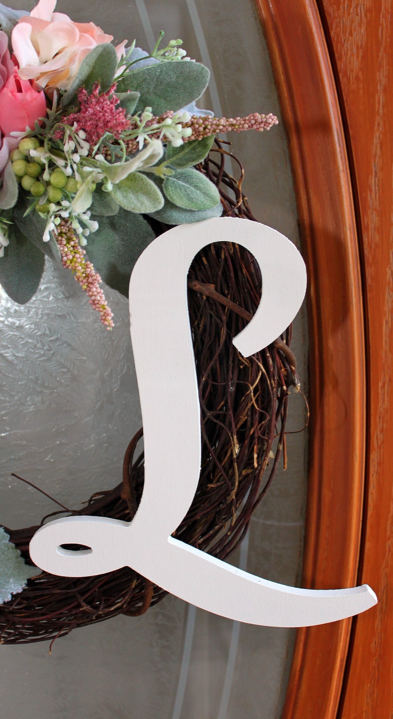 Varied Shades of Pink 14 Inch Year Round Floral Grapevine Wreath Personalized Spring Wreath Summer Wreath Outdoor. Front Door Wreath