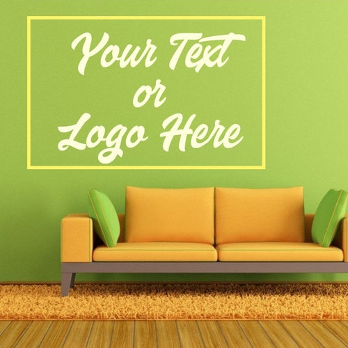 Business Logo Wall Decal Removable Printed Wall Decals and Etsy