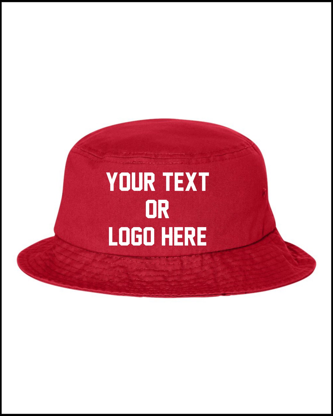 Custom Bucket Hat Your Text or Logo Personalized OSFA Premium Etsy