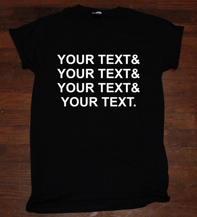 Custom T Shirt Names Logo Your Own Text Design Logo Church Etsy