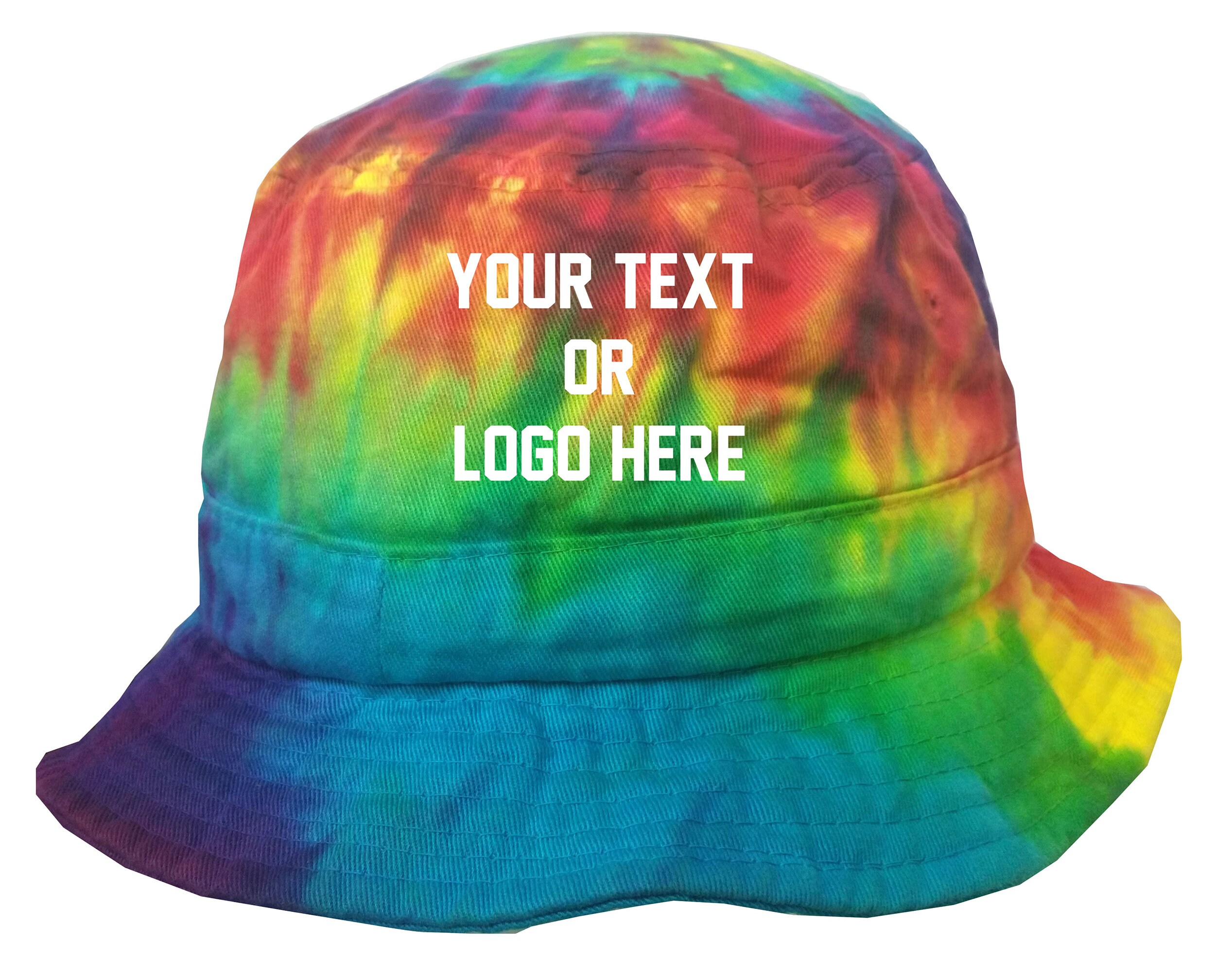 Custom Tie Dye Bucket Hat Your Text or 