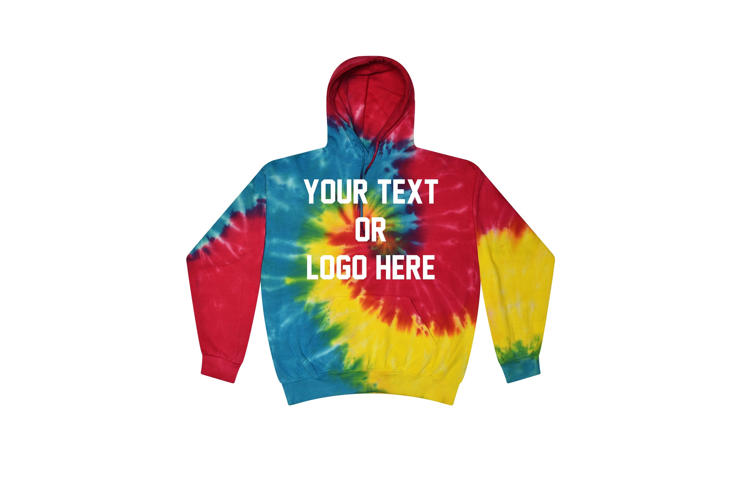 Personalised tie dye hoodie