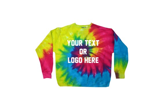 Custom tie dye sweatshirts