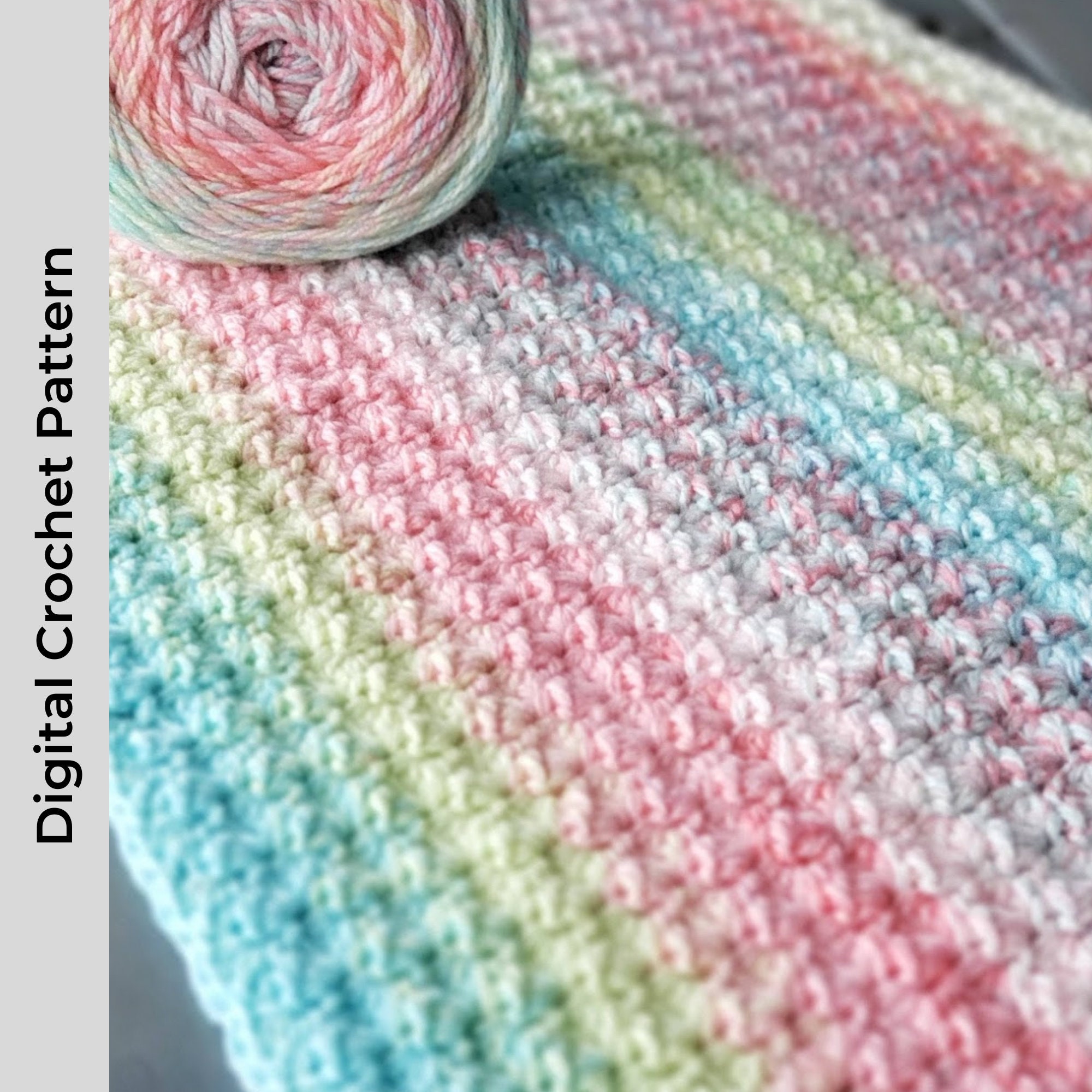 Modern Crochet Cluster Stitch Blanket Pattern Easy Crochet - Etsy
