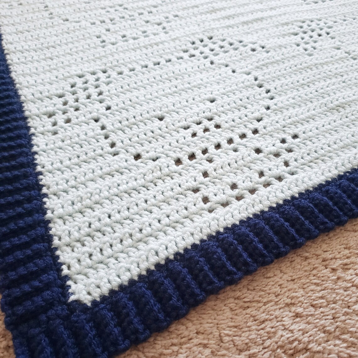 Puppy Dog Crochet Blanket Pattern Doggy Filet Crochet PDF Etsy UK