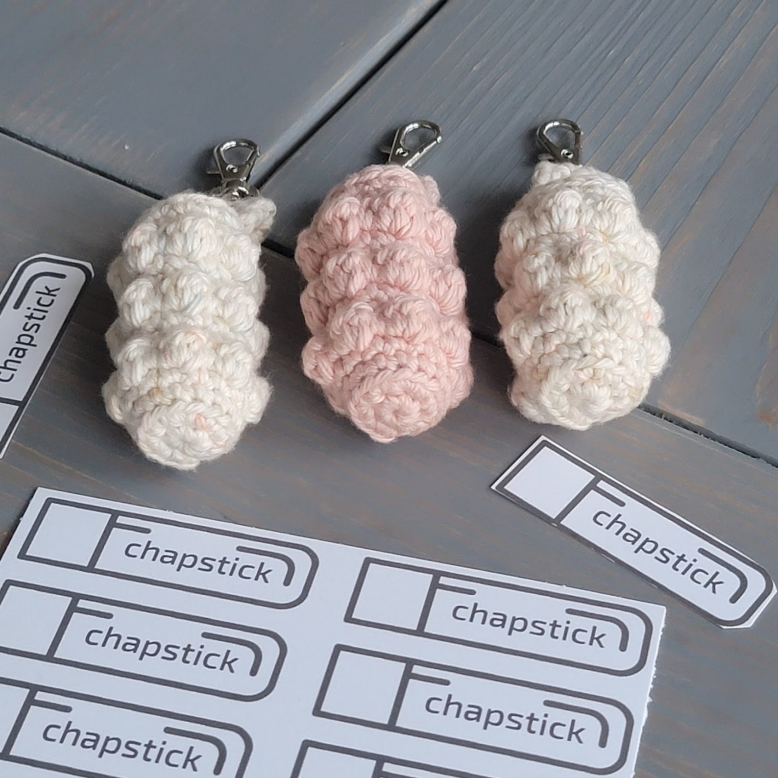 Chapstick Cozy Crochet Pattern Lipstick Holder Keychain Etsy UK