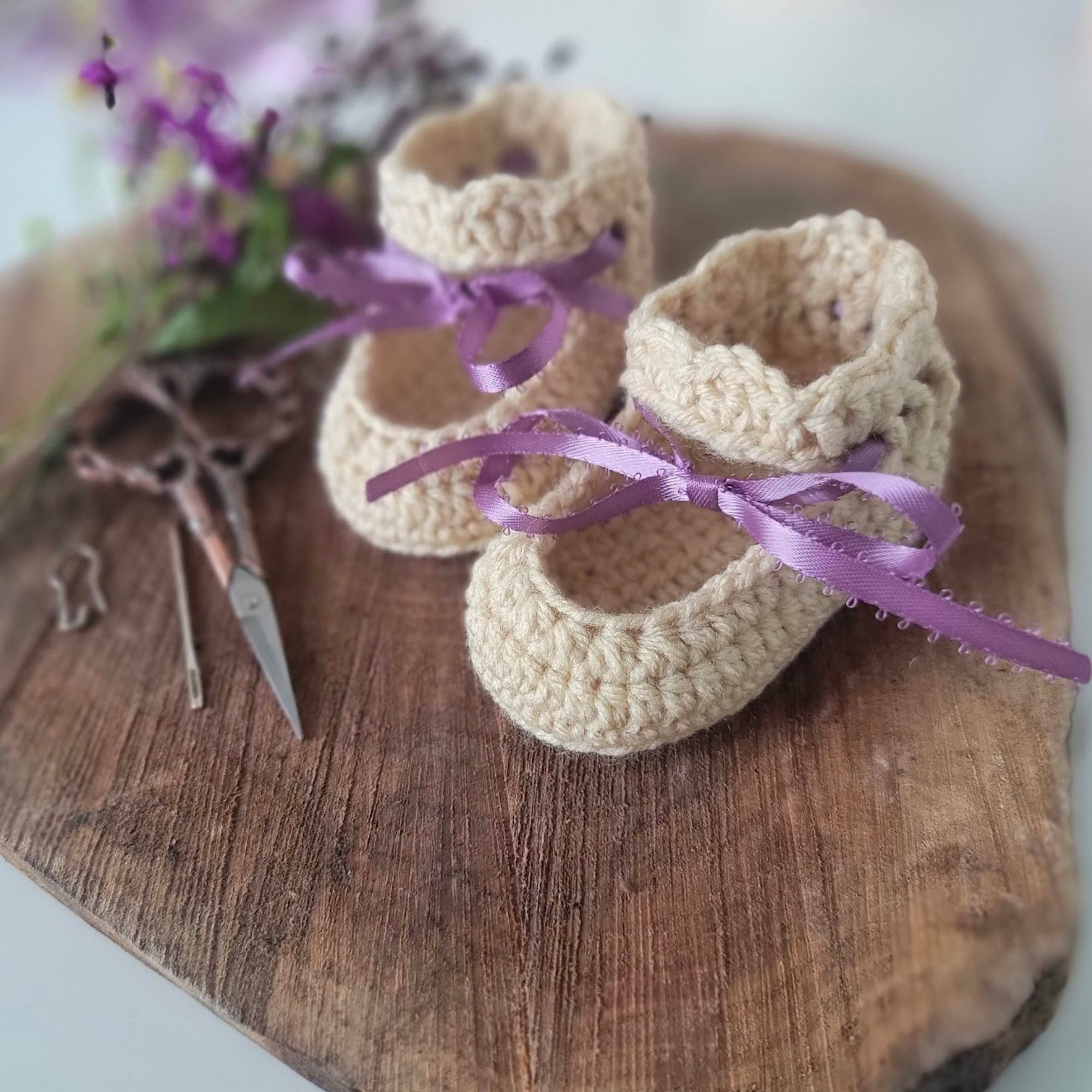 Crochet Baby Booties Mary Jane Crochet Pattern PDF Download Etsy