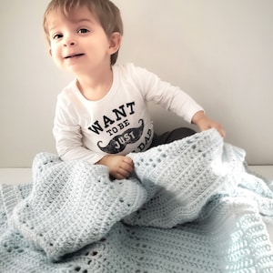 Crochet Dinosaur Blanket Pattern, Filet Crochet T-Rex PDF, Baby Boy Blanket, Baby Shower Gift, Quick Easy Pattern image 9