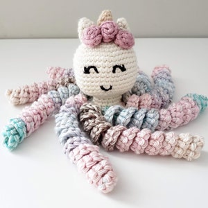 Crochet Octopus Unicorn Pattern, Crochet Unicorn Pattern, Amigurumi Pattern, Newborn Toy, Octopus Plush/Amigurumi Pattern, NICU Octopus