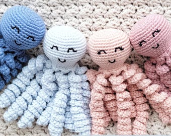 Patrón de pulpo a crochet para bebé prematuro, escrito en inglés, PDF de pulpo para UCIN, amigurumi, patrón de crochet para bebé, videotutorial.