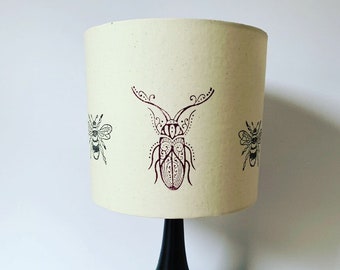 Beetle & Bee Lampshade