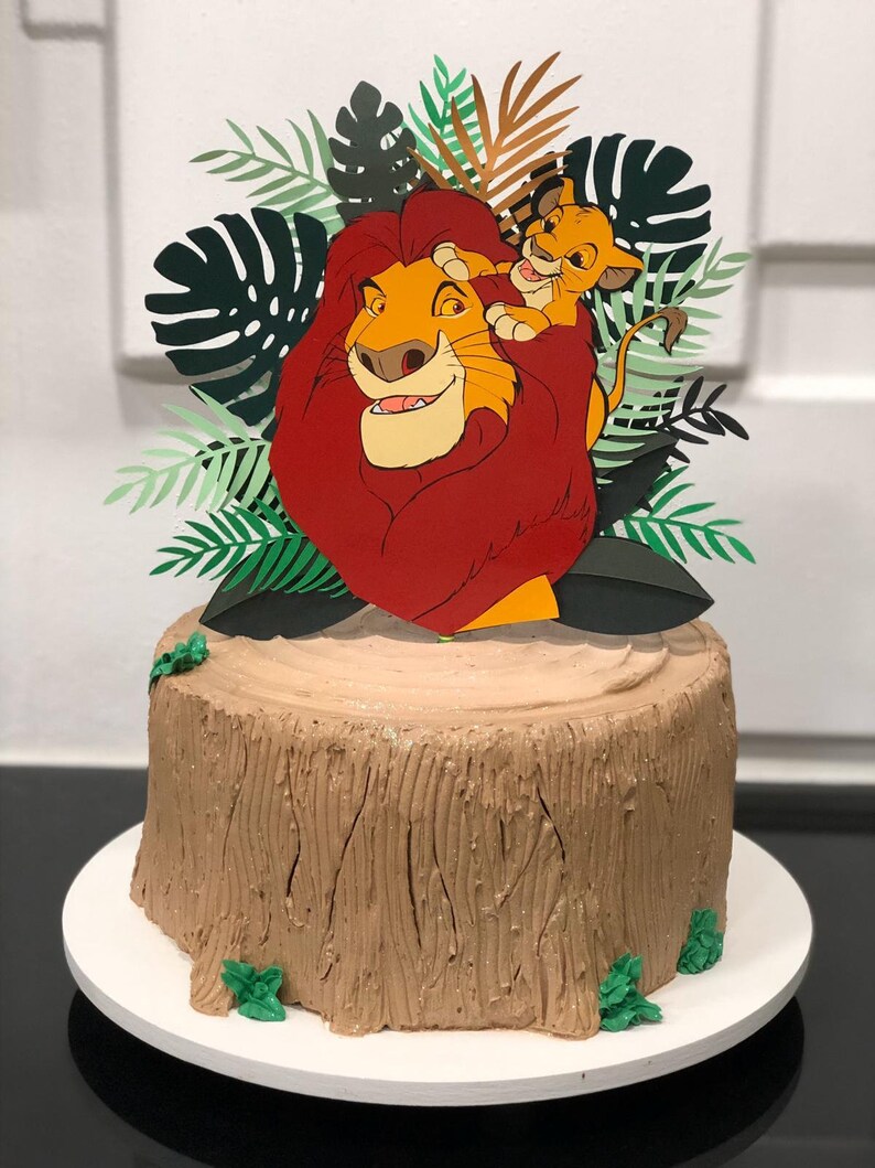 Paper Party Kids Lion King Cake Topper Baking Cake Decoration Paper Party Kids Lion King Cake Topper Baking Cake Decoration