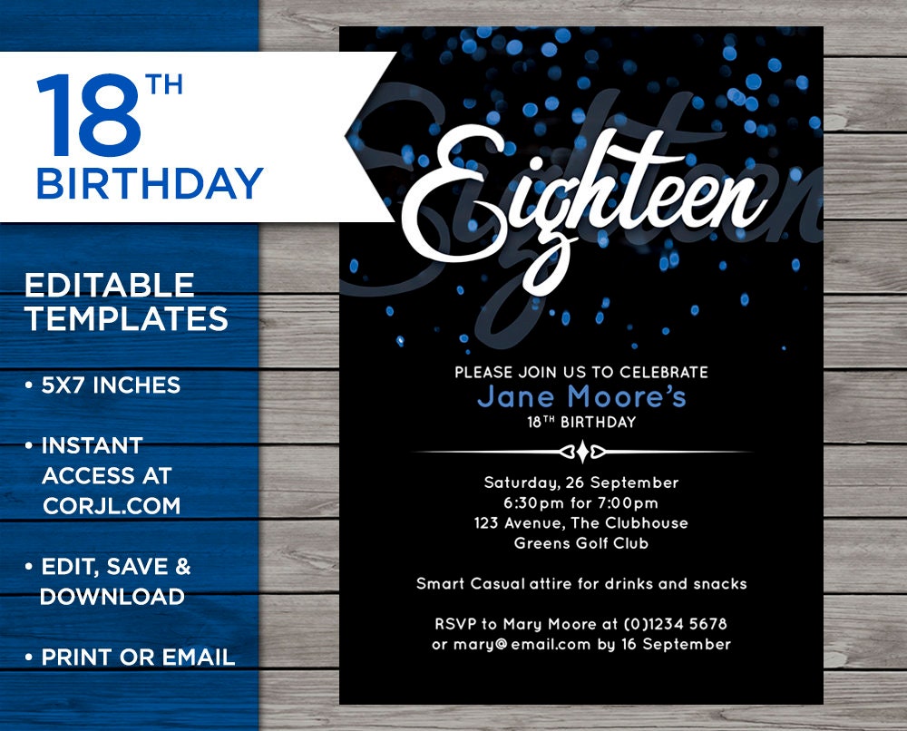 18th-birthday-invitation-18th-birthday-invitation-template-etsy