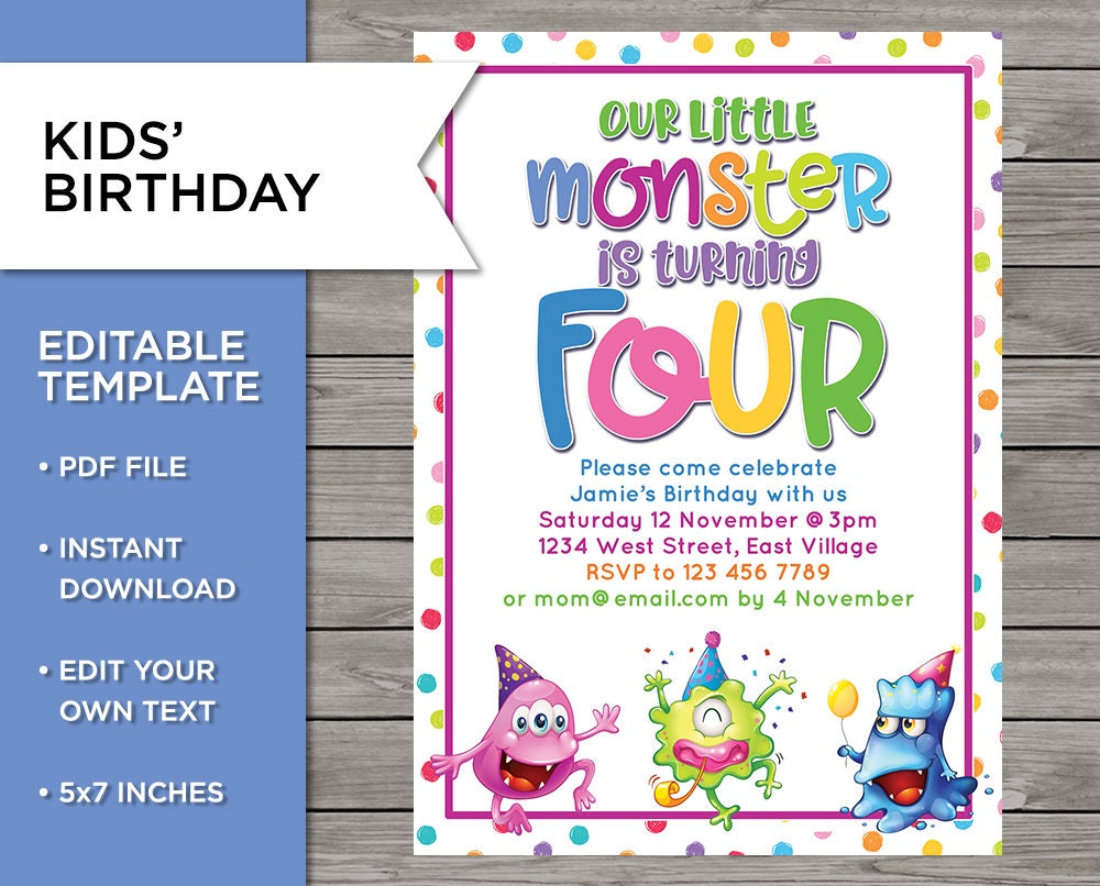 6th Birthday Invite DIY invitation 6 years old Boy or girl | Etsy 6th Birthday Invite DIY invitation 6 years old Boy or girl | Etsy