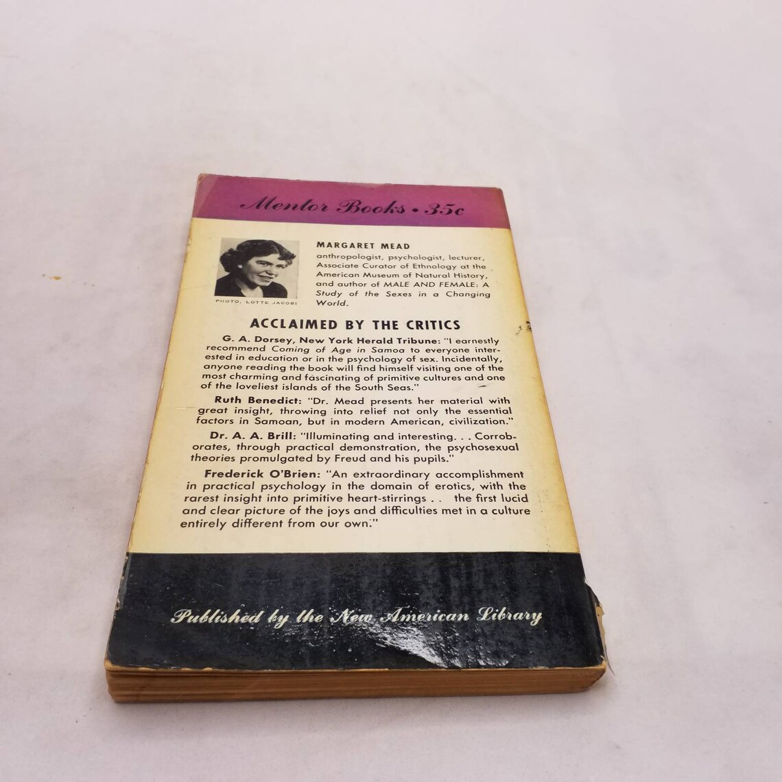 Coming of Age in Samoa by Margaret Mead Coming of Age in Samoa by Margaret Mead