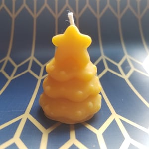 Mini Christmas Tree Beeswax Candle