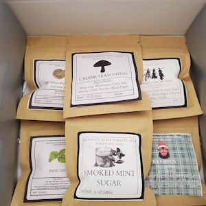 Sampler 6 Seasonings Artisan Spice Blend Seasoning Mix Gift Set Savory Sweet Spicy