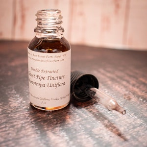 Ghost Pipe Tincture, Monotropa Uniflora, Indian Pipe, Double Extracted, 1/2 ounce