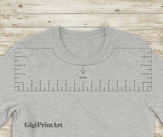 Download Tshirt Ruler Svg T Shirt Alignment Tool Dxf Shirt Placement Etsy