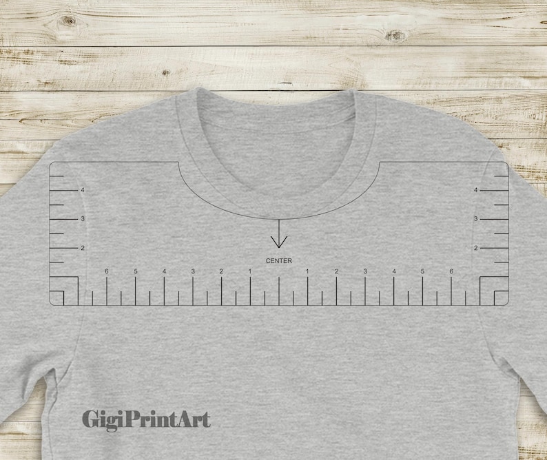 Download Tshirt Ruler SVG T-shirt Alignment Tool DXF Shirt Placement | Etsy