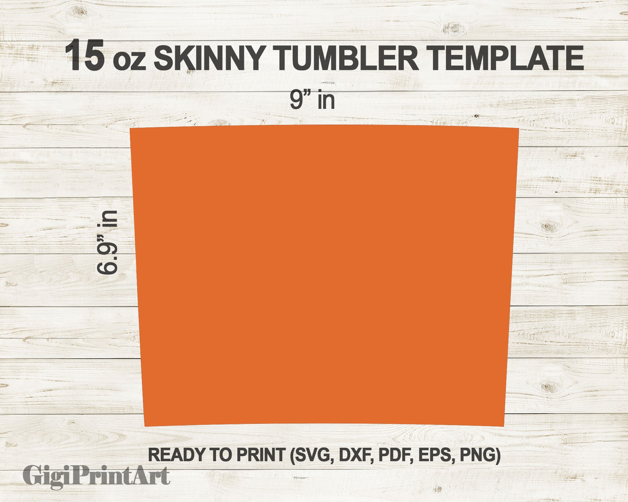  15oz Skinny Tumbler Template SVG Tapered Sublimation Or Etsy