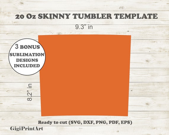 Download 20oz Skinny Tumbler Template Svg Tapered Sublimation Or Etsy