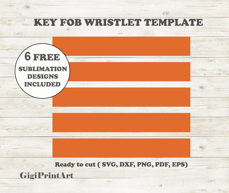 Download Wrist Key Fob SVG Wristlet Chain Template DXF Laser Cut ...