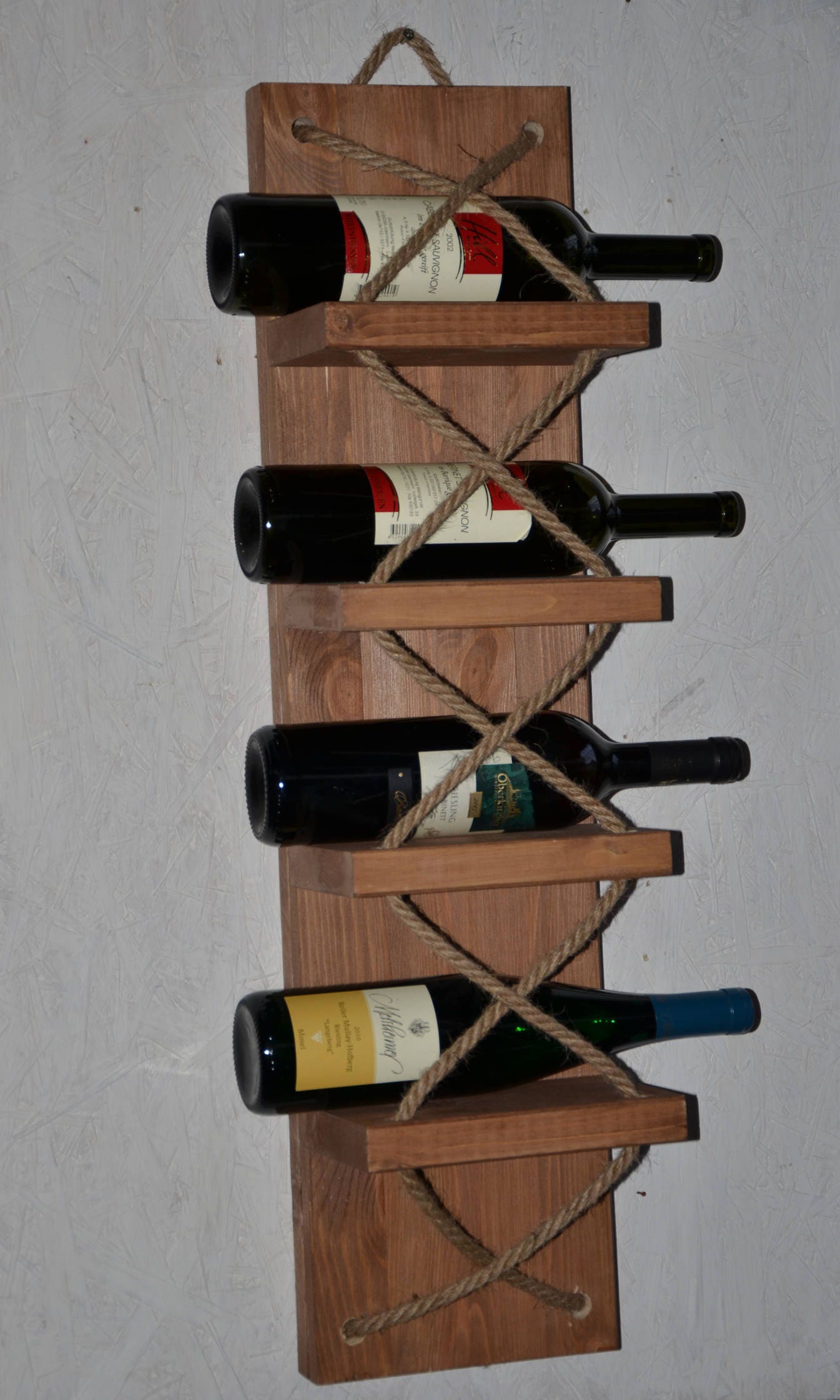 Wine rack towel rack bottle cage by WoodStoff Etsy