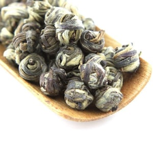 Organic Jasmine Dragon Pearls Green Tea, 50g Premium Chinese Loose Tea by Tao Tea Leaf