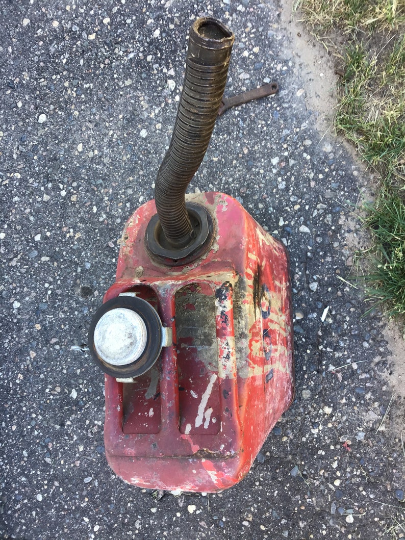 Vintage GERRY GAS CAN Jeep Gas Can Five Gallon Gas Can Etsy