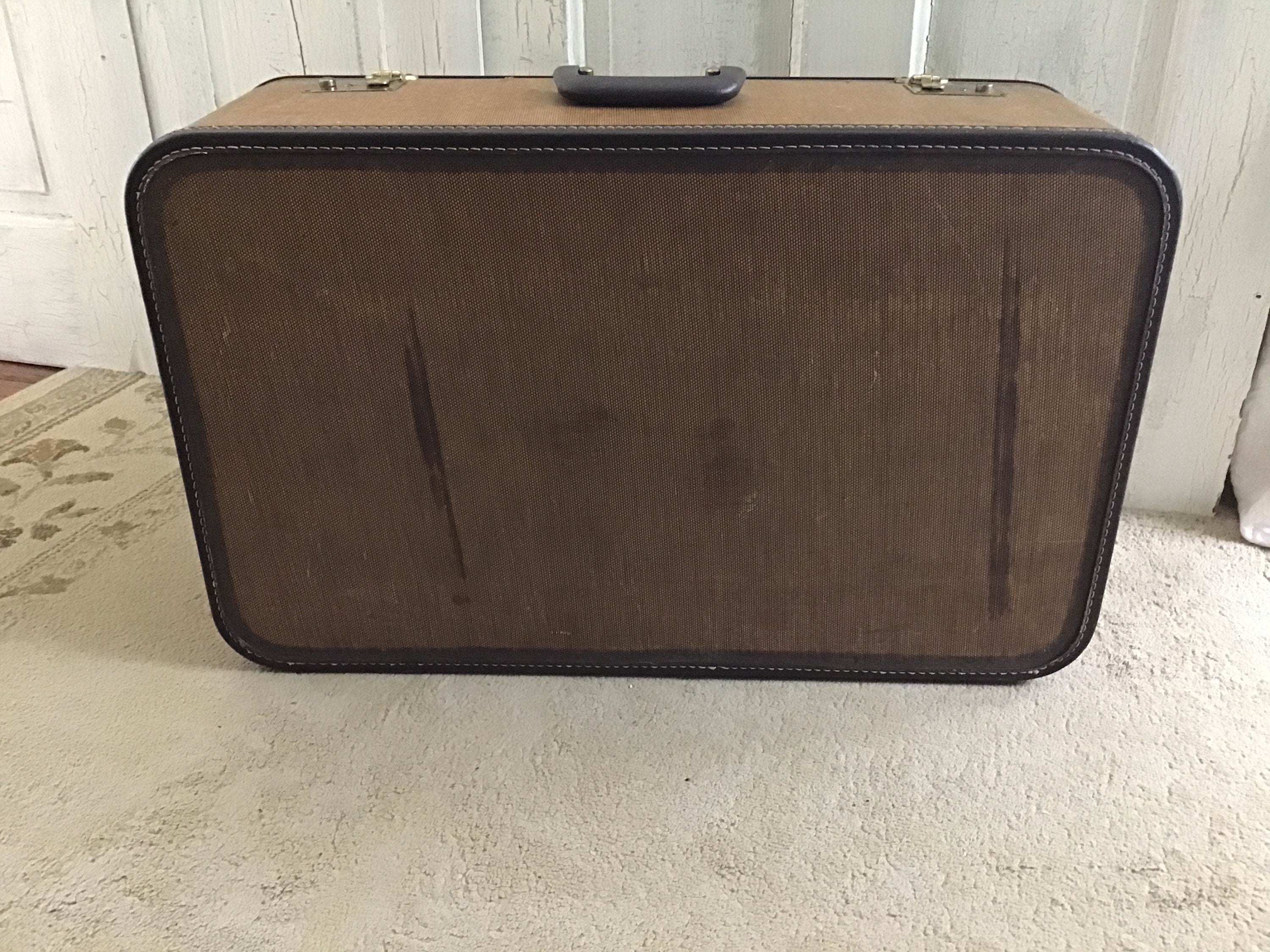 Vintage ENVOY Suitcase Luggage Large Suitcase, Storage Trunk Table