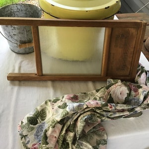 VINTAGE NATIONAL The Glass King Lingerie Washboard, Glass Washboard, Farmhouse, Antique, Country Decor, Laundry Decor