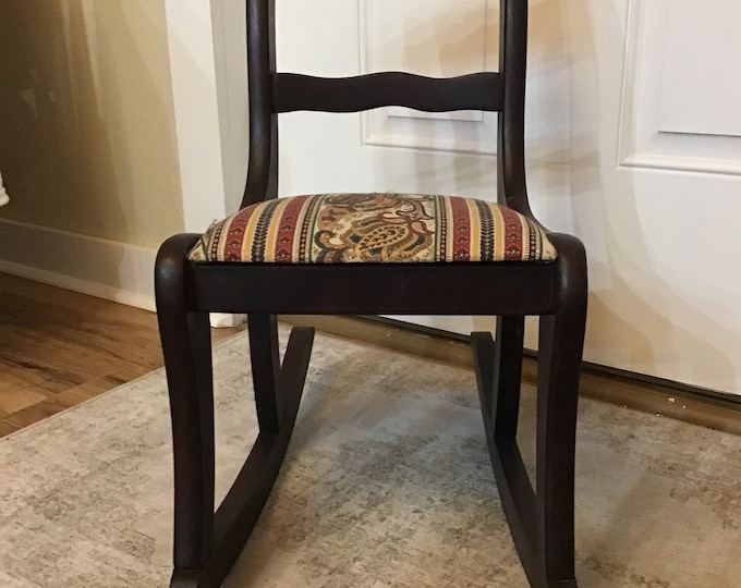 Vintage CHILDS ROCKING CHAIR 1940s Duncan Phyfe Rose Back Chair - Etsy