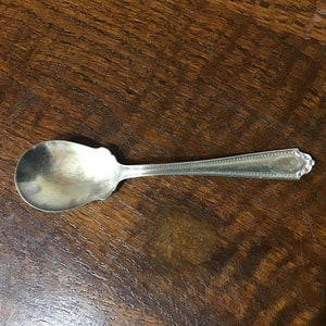 1930s Vintage National Silver Co. Viceroy Silver Plate Sugar Spoon,