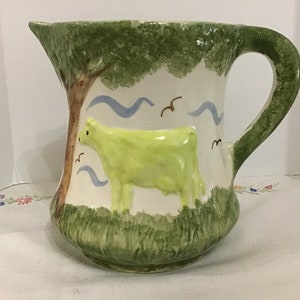 Vintage Clinshfield Artware Pottery, Cash Family Pottery Milk, Water, Tea, Juice, Beverage Pitcher