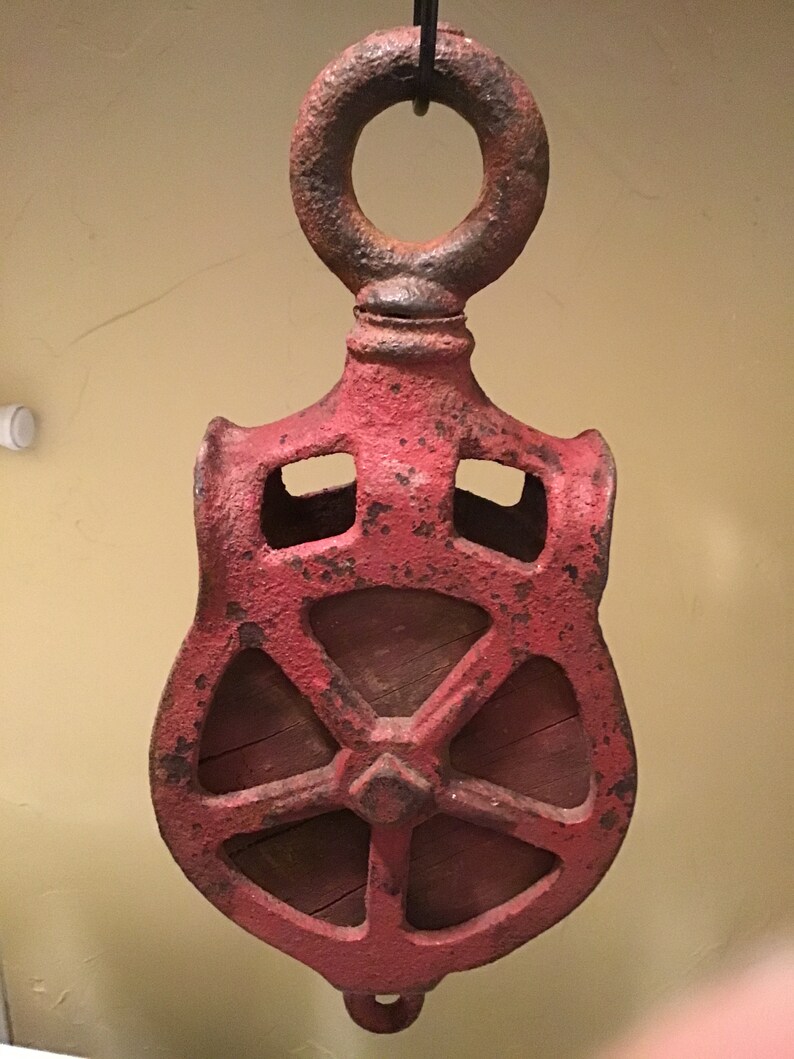 Vintage Pulley Wood Pulley Vintage Tool Farmhouse Decor | Etsy
